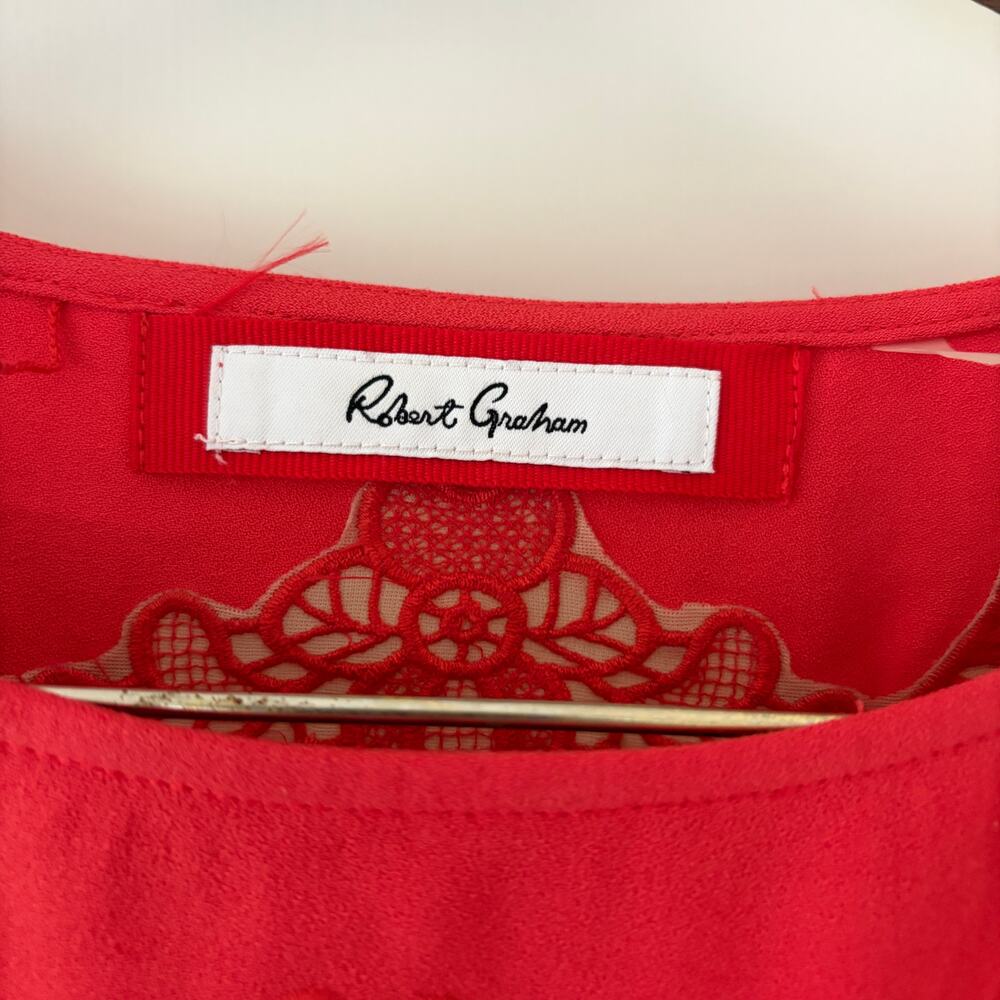Robert Graham Amadea embroidered dress Size 10 - Picture 4 of 10